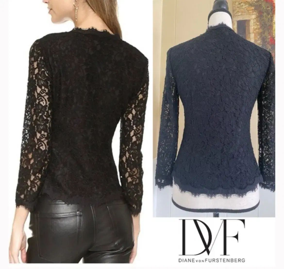 30日間返品交換可能！ 女性 DVF ダイアンフォンファステンバーグ レース カーディガン 2 サイズ 30日間返品交換可能！
