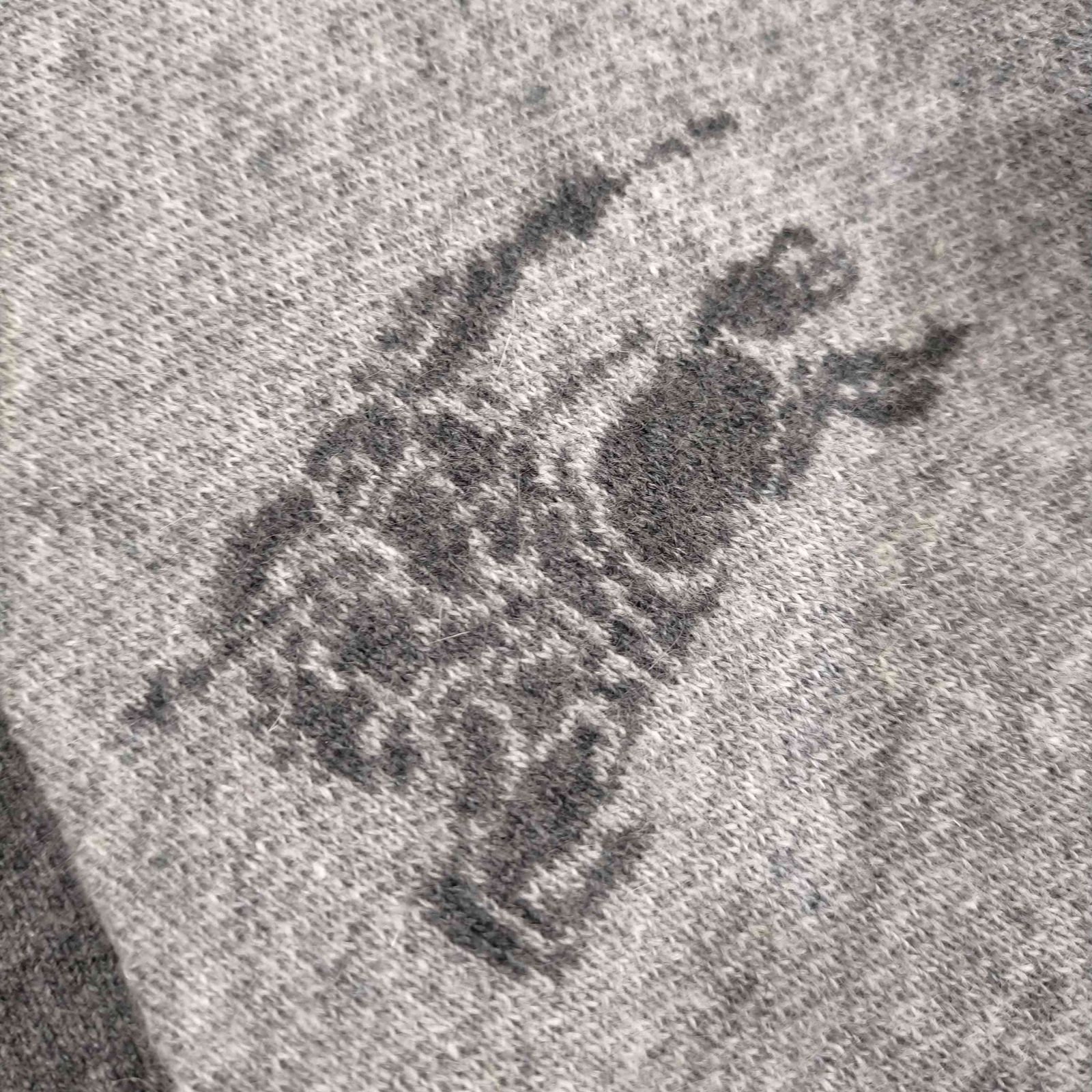 バーバリーブルーレーベル BURBERRY BLUE LABEL カシミヤ混 ロゴ