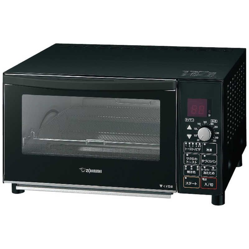 未開梱 象印マホービン ZOJIRUSHI オーブントースター こんがり倶楽部 1300W|食パン４枚 マットブラック ET-GP30