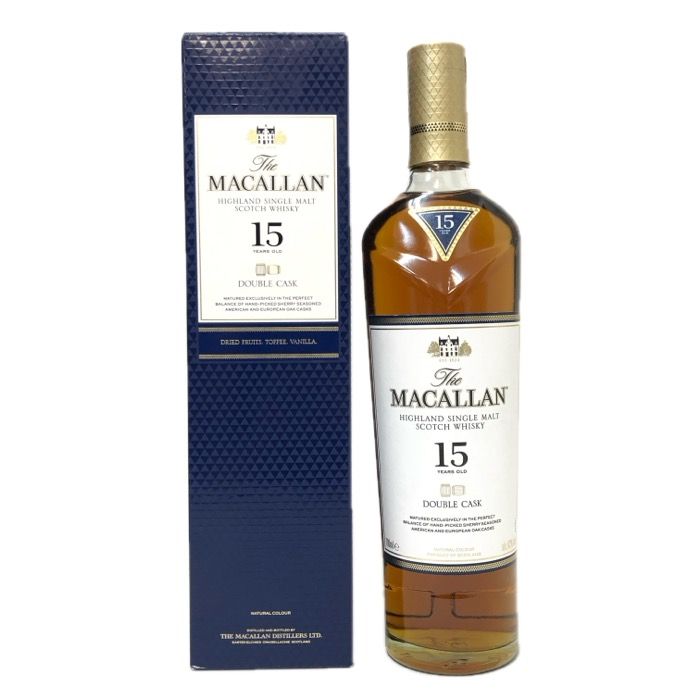 The Macallan ザ マッカラン 未開栓 700ml 43度 スコッチ ダブルカスク15年 ウイスキー
