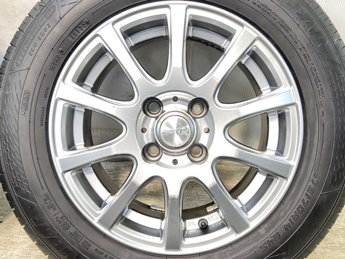 中古タイヤ】175/70R14 4本セット 2022年製 グッドイヤー エコ EG02