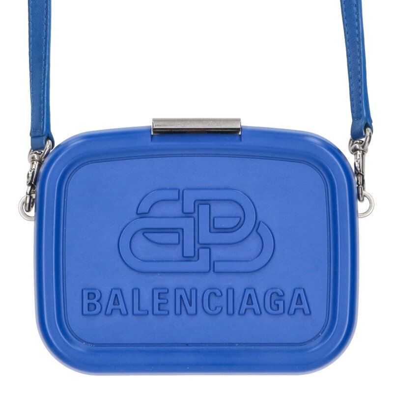 バレンシアガ 638324 LUNCH BOX MINI CASE ロゴランチショルダーバッグ 