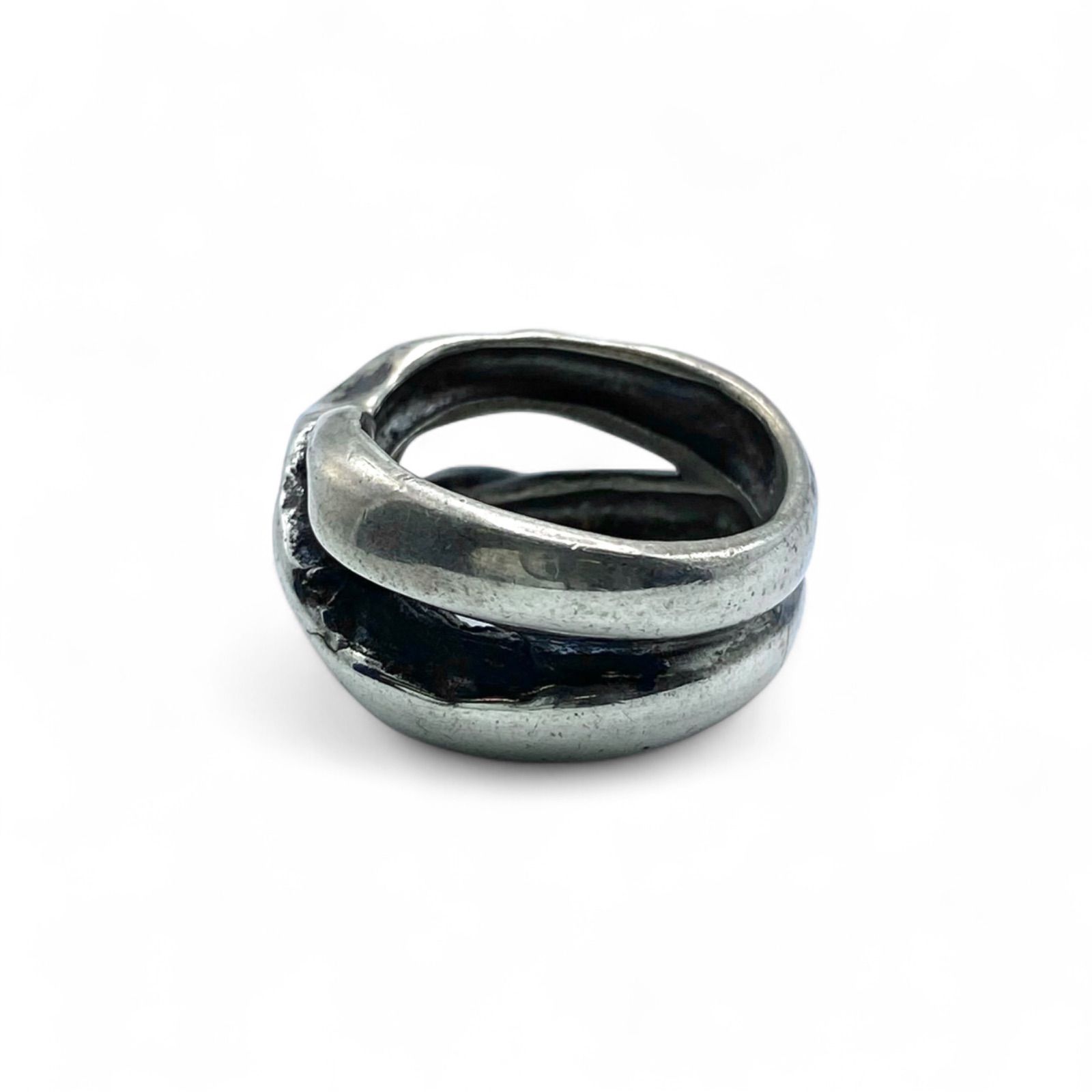 シルバー　925 ヴィンテージ　リング　90s メキシコ ヴィンテージメキシコ製スターリングシルバーリング存在感ある