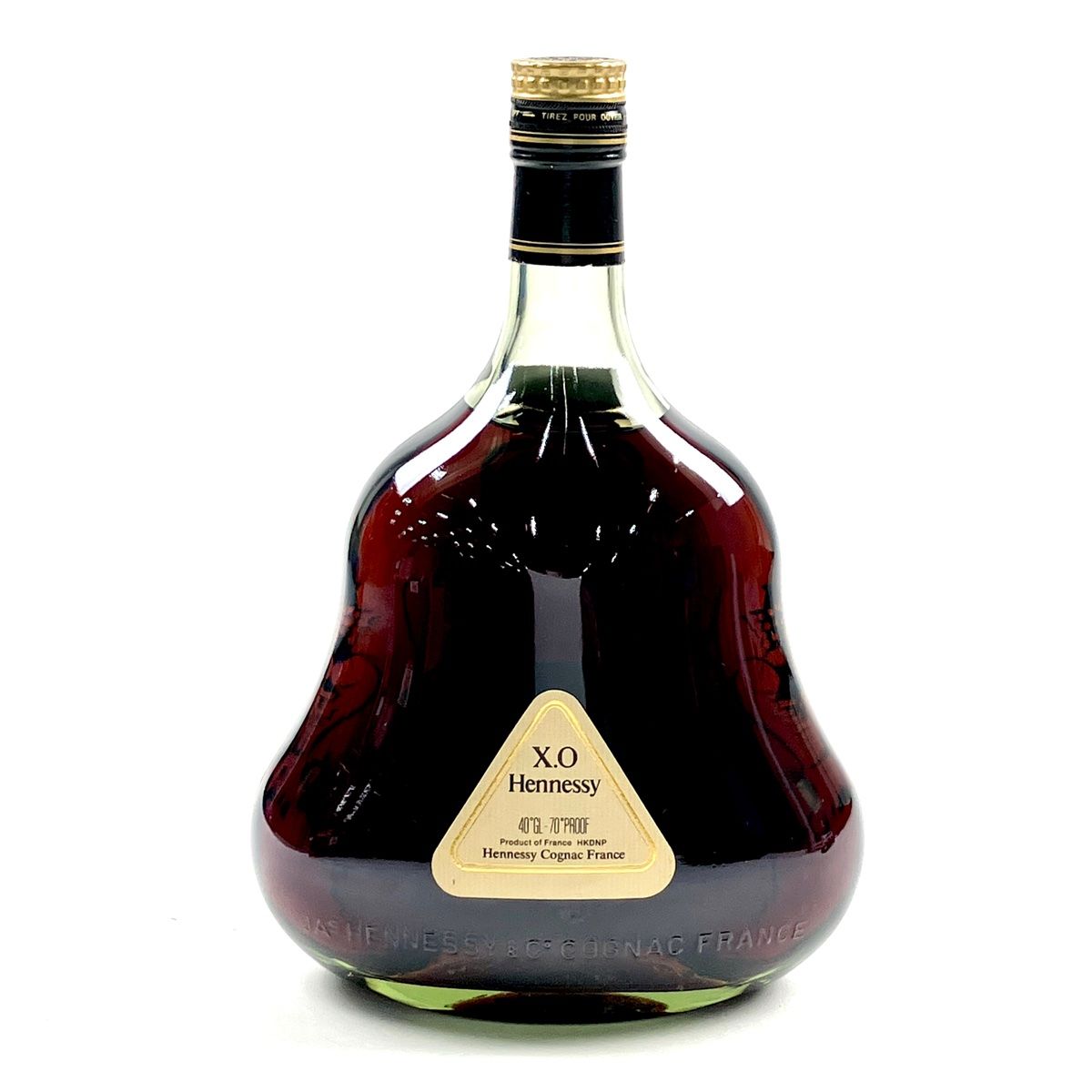 ヘネシー Hennessy XO 金キャップ グリーンボトル 1000ml ブランデー コニャック 【古酒】