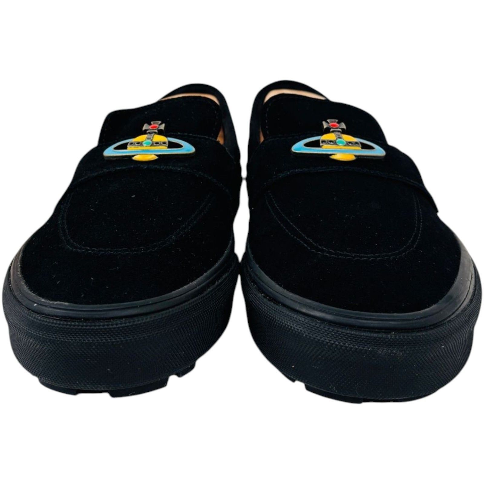 VivienneWestwood×VANS ブラック スリッポン 厚底 ストリート×パンク美学✨】 Vivienne Westwood ヴィヴィアン