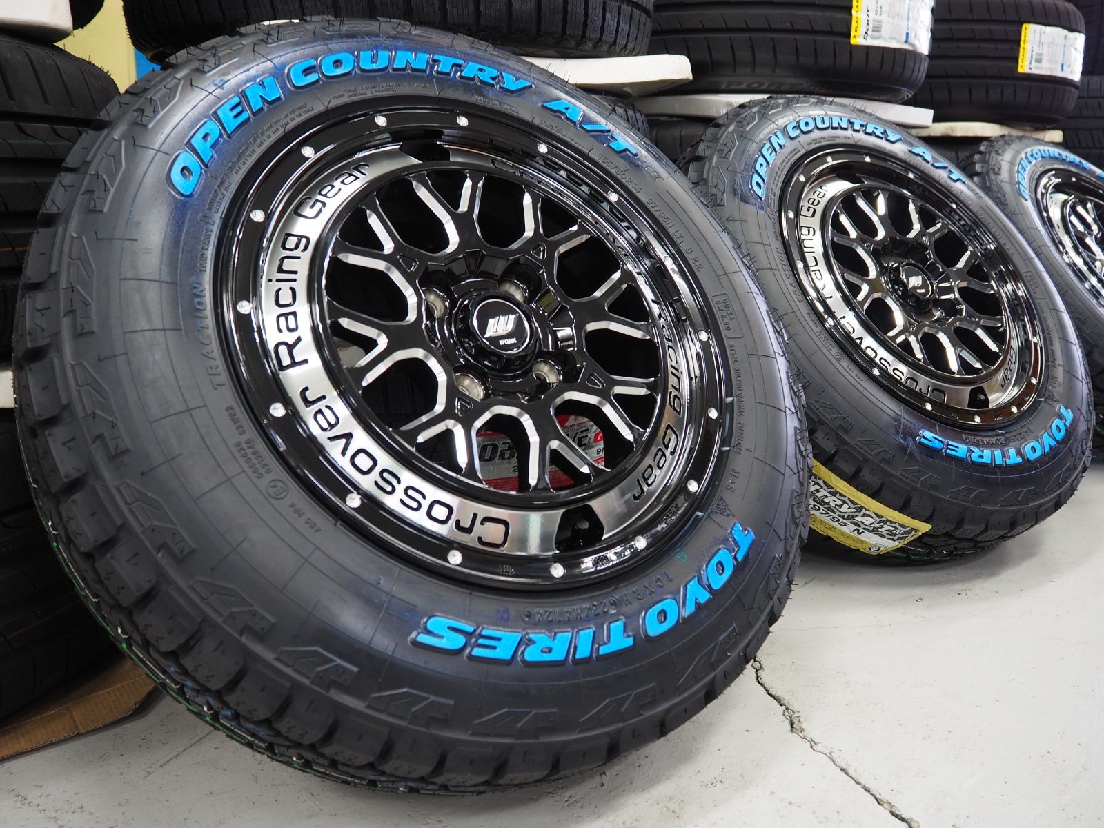 プロボックス サクシード CRAG CKV  14inch 5.5J 4H100 +38 TOYO オープンカントリー A/TⅢ 165/80R14