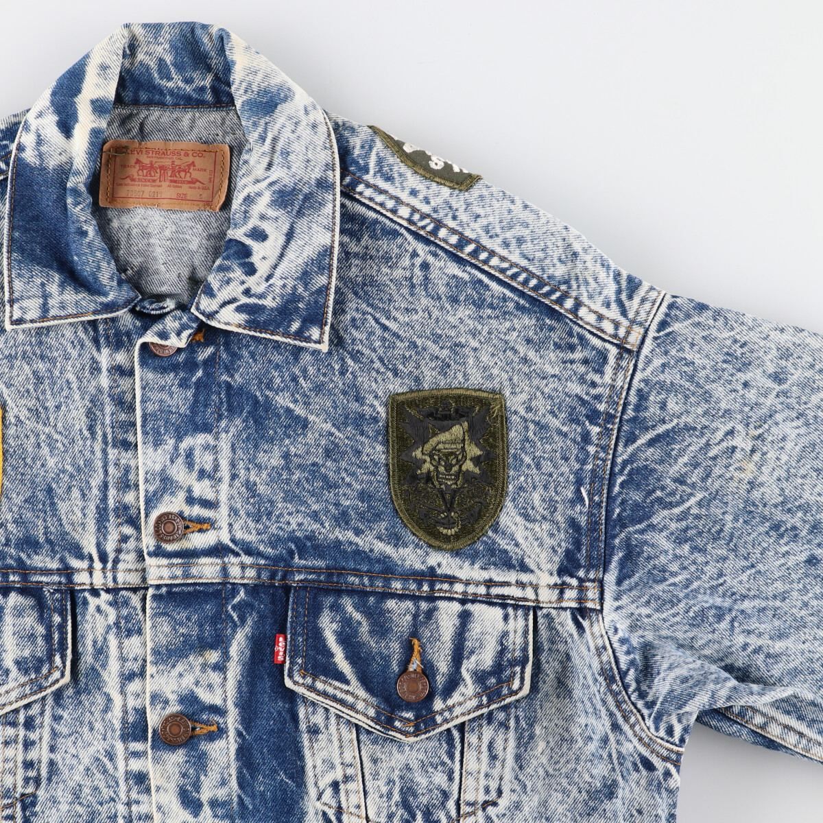 Levi's 70507 デニムジャケット 3XL 古着 90年代 リーバイス Levi's 70507-0219 ワッペンカスタム