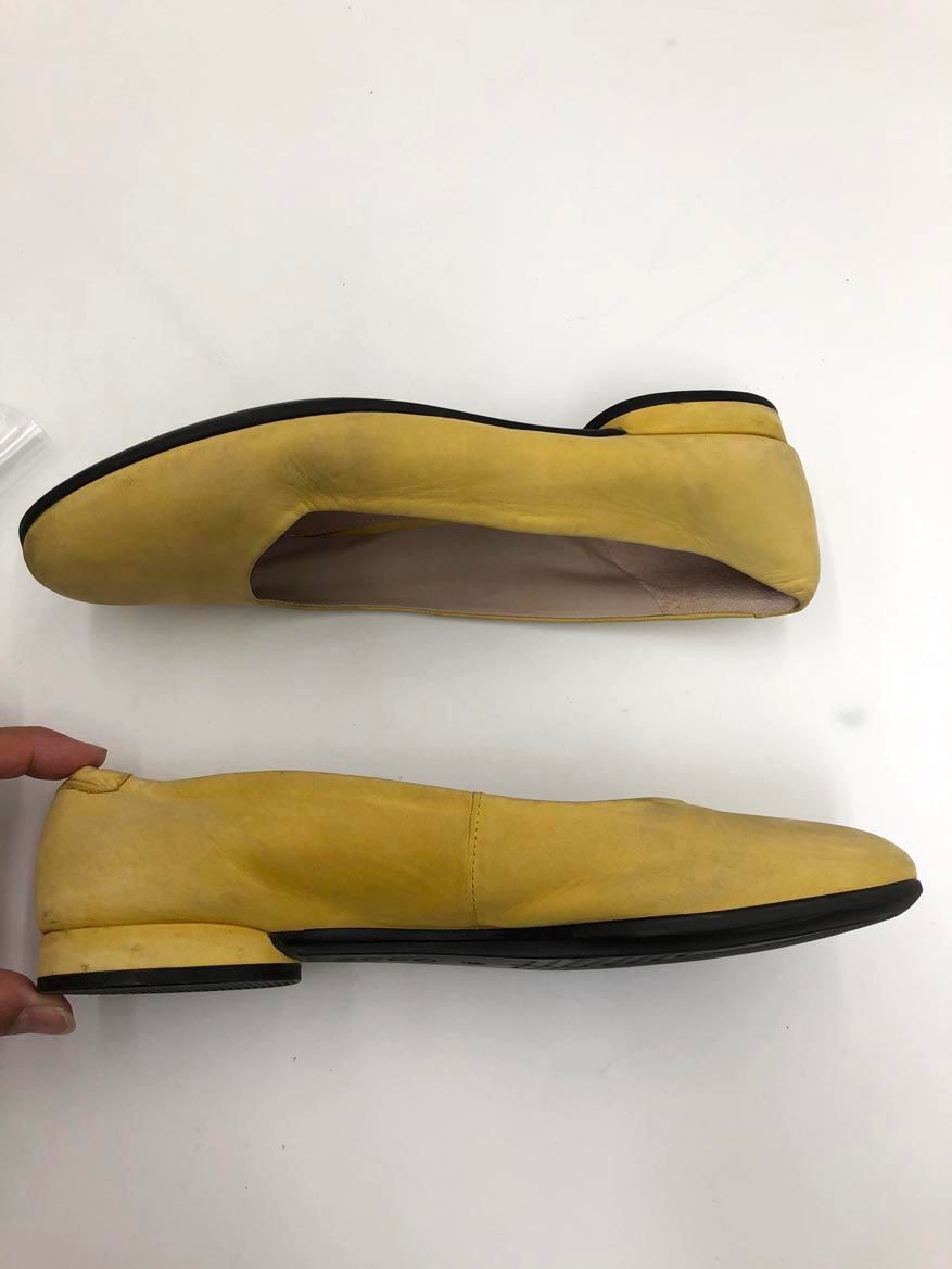 ECCO エコー フラット パンプス size39/24.5/イエロー
