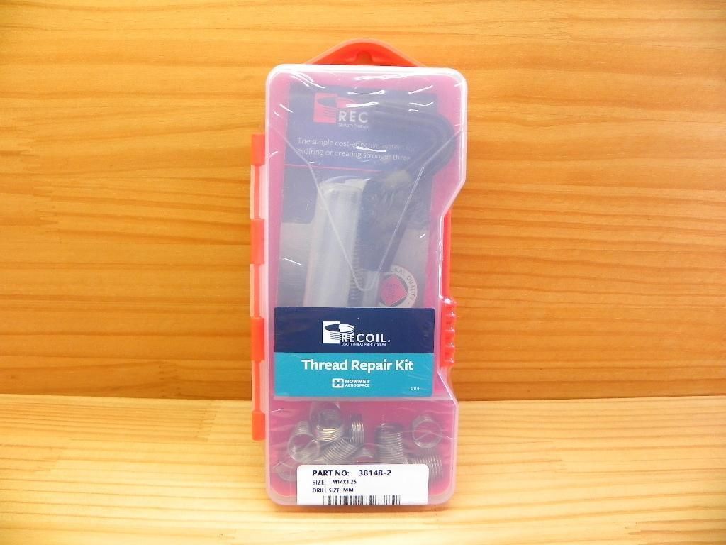 リコイル キット M14-1.25 スパーク プラグ穴 修正 パイロットタップ付 *RICOIL 38148－2