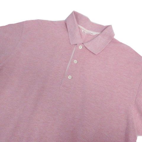 パパス Papas GOLF 半袖 ポロシャツ ロゴ 半袖 ピンク系 48 M パパス Papas GOLF 半袖 ポロシャツ D0425UPL009 ロゴ 半袖