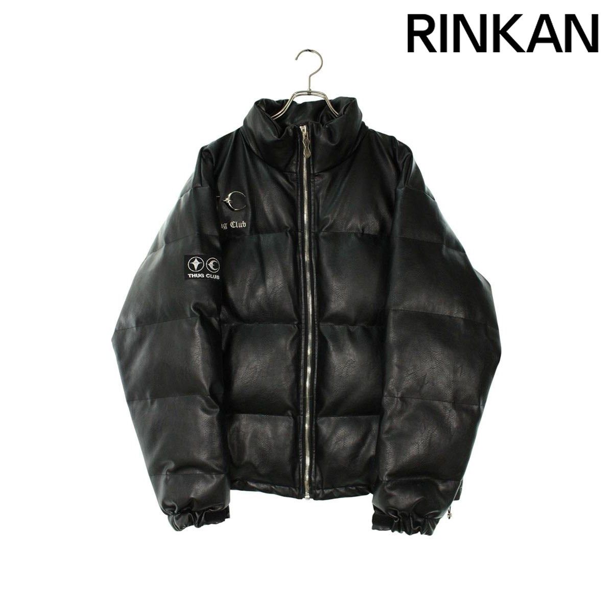 サグクラブ TC23PA0303 胸ロゴフェイクレザーダウンジャケット メンズ 3