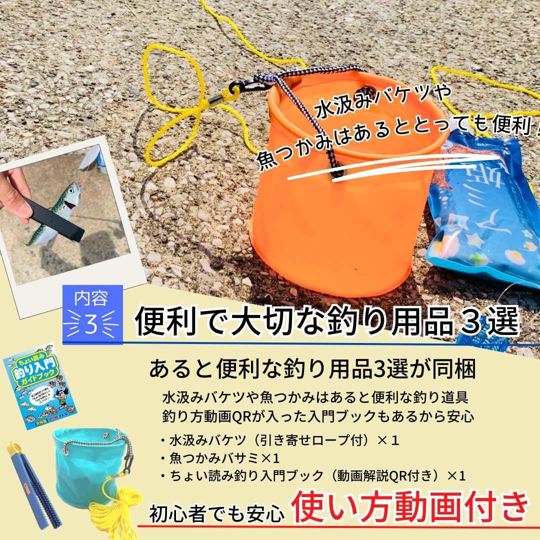 Amazon | つり具TEN釣りエサ付 サビキ/ちょい投げ釣り 完全釣り