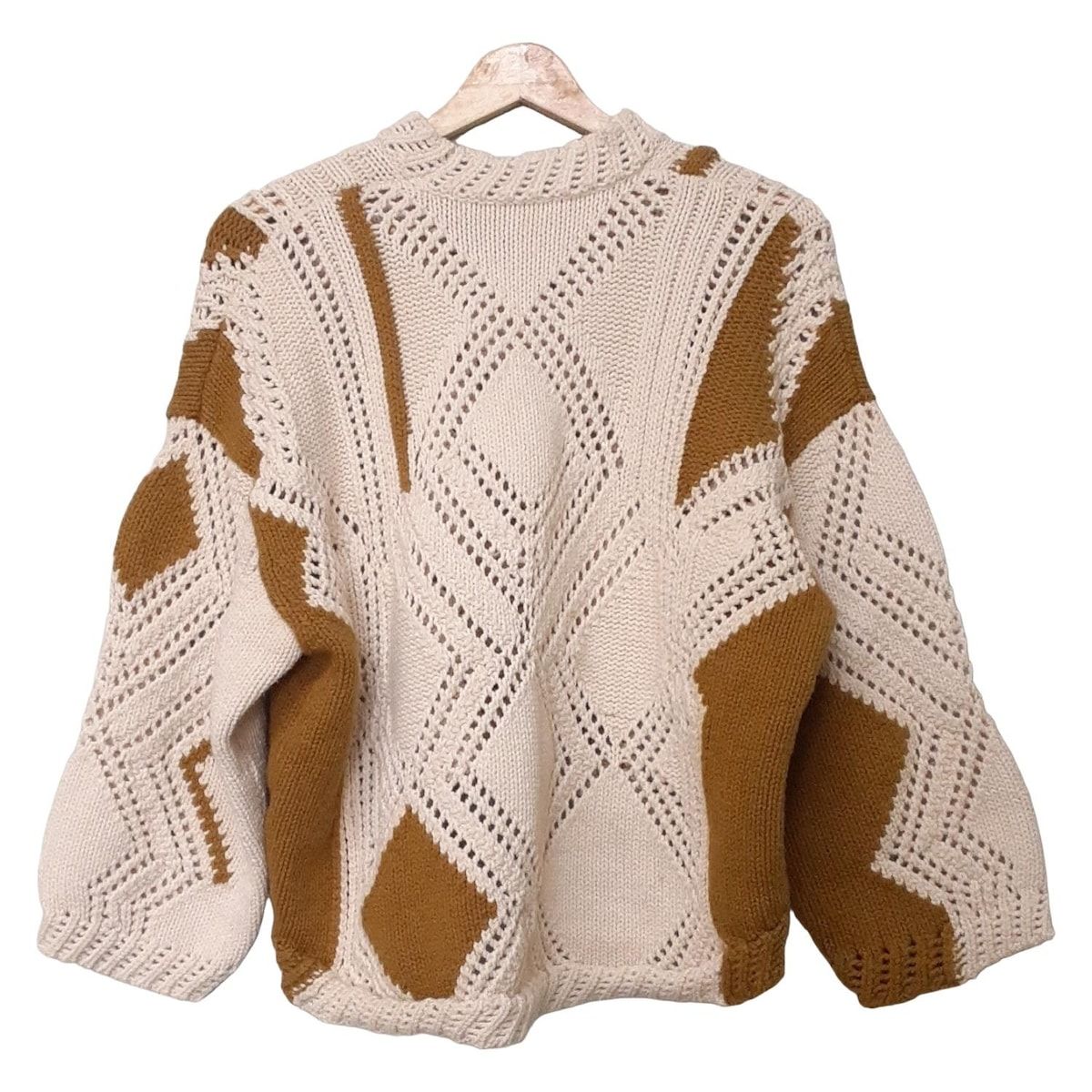 3.1 Phillip lim スリーワンフィリップリム 長袖セーター サイズXS レディース - アイボリー×カーキ