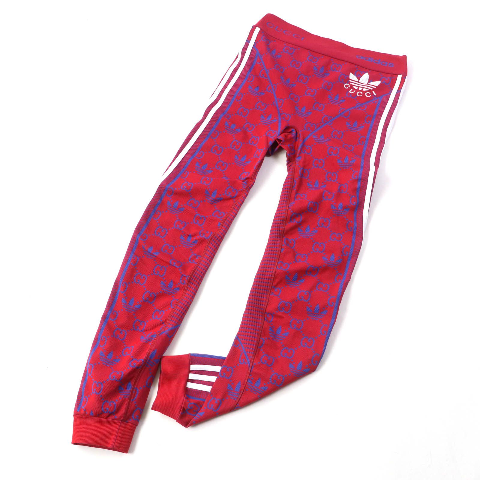 未使用品☆GUCCI グッチ adidas アディダス 713036 GG柄 ロゴ刺繡入り 