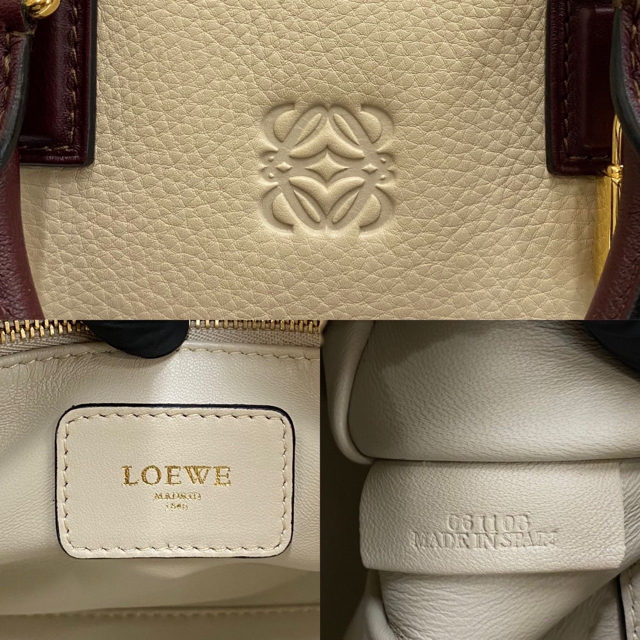 極 美品 クロシェット カデナ 鍵付 LOEWE ロエベ アマソナ 28