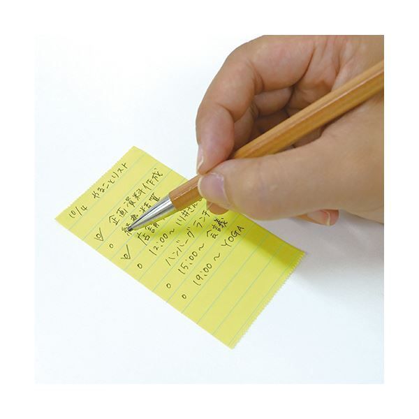  まとめ ヤマト メモック ロールテープ ノート 蛍光紙 罫線入 つめかえ用 50 mm幅 レモン NRK H LK 1巻 付箋 ノート メモ帳