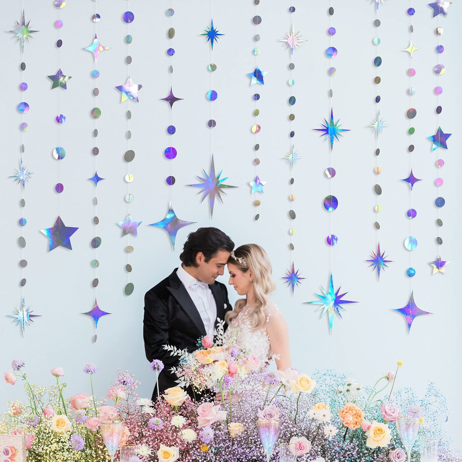 ピカピカ キラキラ 壁装飾 記念日 結婚式 部屋の装飾 パーティー