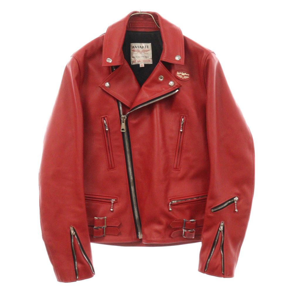 Lewis Leathers (ルイスレザー) 391T LIGHTNING ライトニング ホースハイド ダブルライダースジャケット レッド