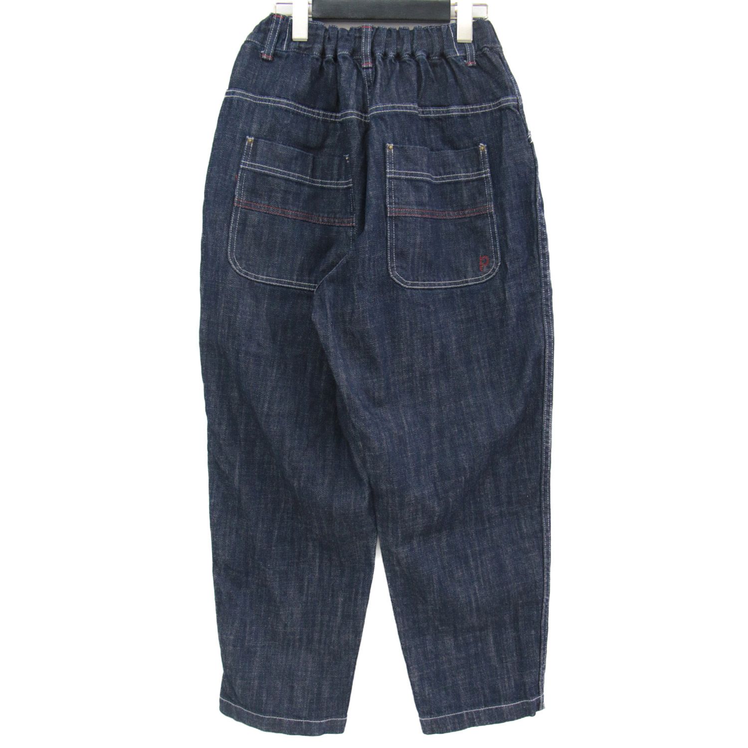 【美品】パスアパス　pas a pas デニムパンツ　インディゴ　日本製 pas a pas パスアパス デニム パンツ ズボン ボトムス ネイビー 紺S～M