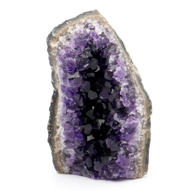 アメジスト クラスター 原石 底切り 1点物 355g ウルグアイ産 Amethyst 紫水晶 天然石 送料無料 母の日 贈り物 ギフト プレゼント