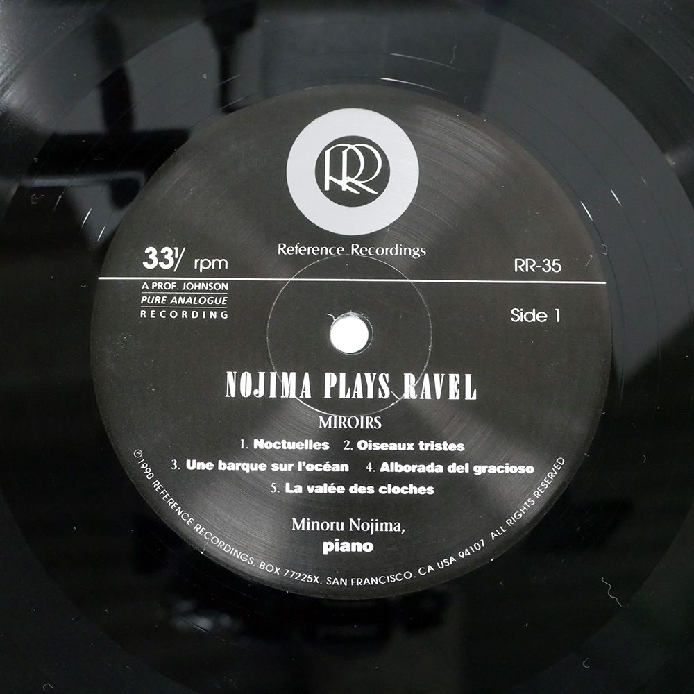 US盤 MINORU NOJIMA PLAYS RAVEL RR 35 LP その他 レコード CD DVD ブルーレイ