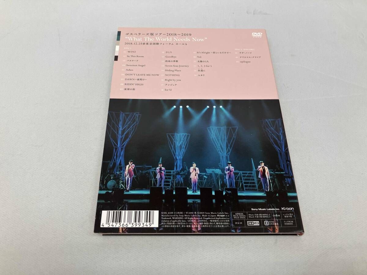 ゴスペラーズ/ゴスペラーズ坂ツアー2018～2019\\"What The Wo… ゴスペラーズ/ゴスペラーズ坂ツアー2018～2019 What The Wo…