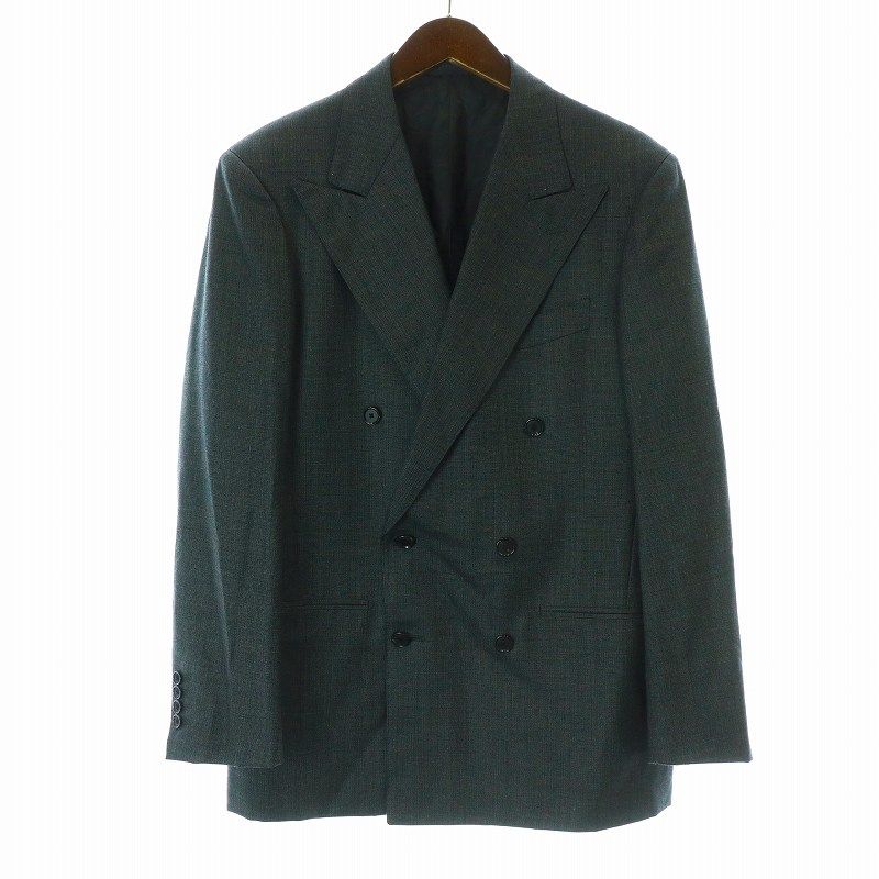 Bu0026Y ユナイテッドアローズ BEAUTYu0026YOUTH ビューティーu0026ユース H WILLIAM HALSTEAD DOUBLE 6B JACKET テーラードジャケット ブレザー ダブル 総裏地 ウール M グレー 1221-161-0423 /KU