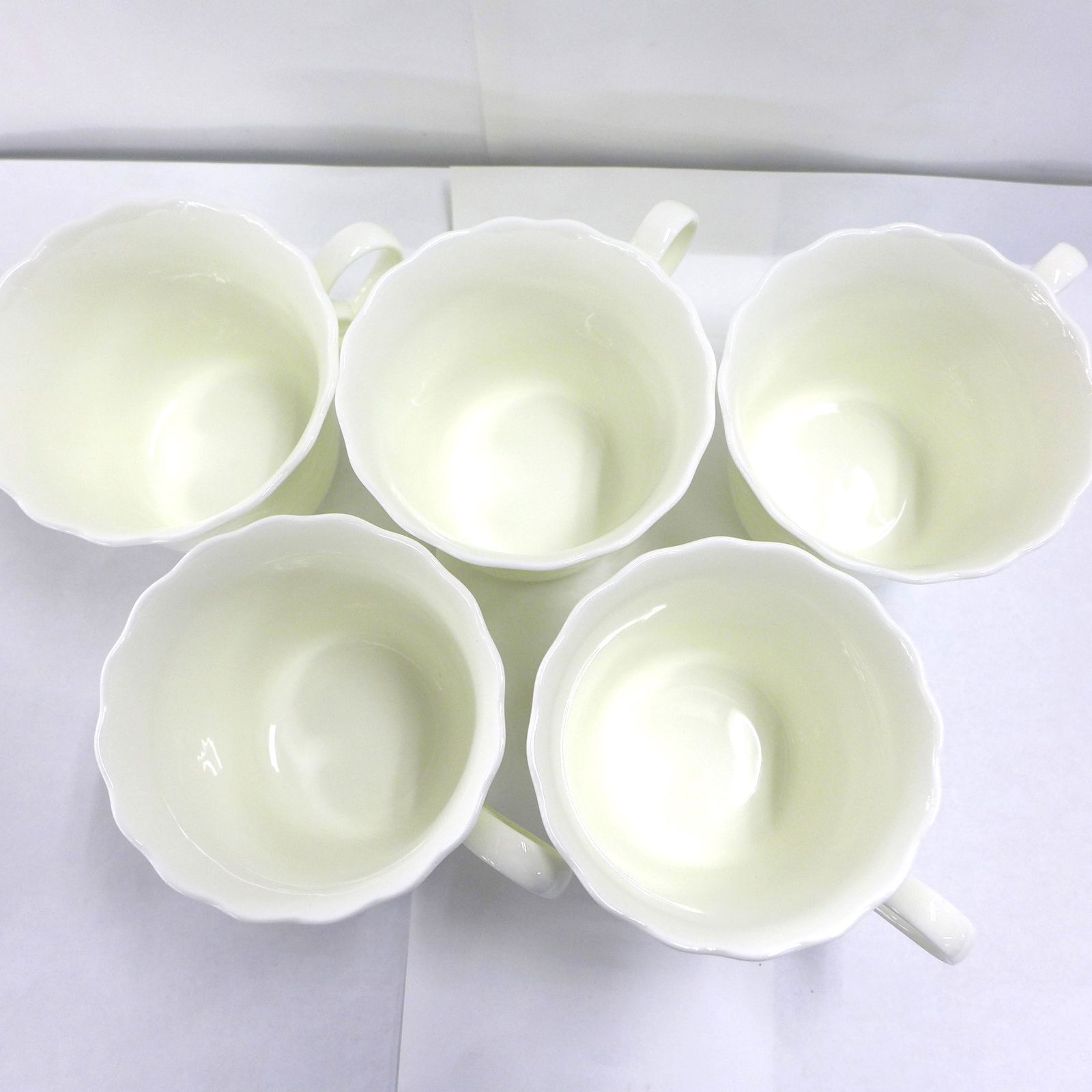 NARUMI ナルミ Silky White シルキーホワイト カップ＆ソーサー 5客