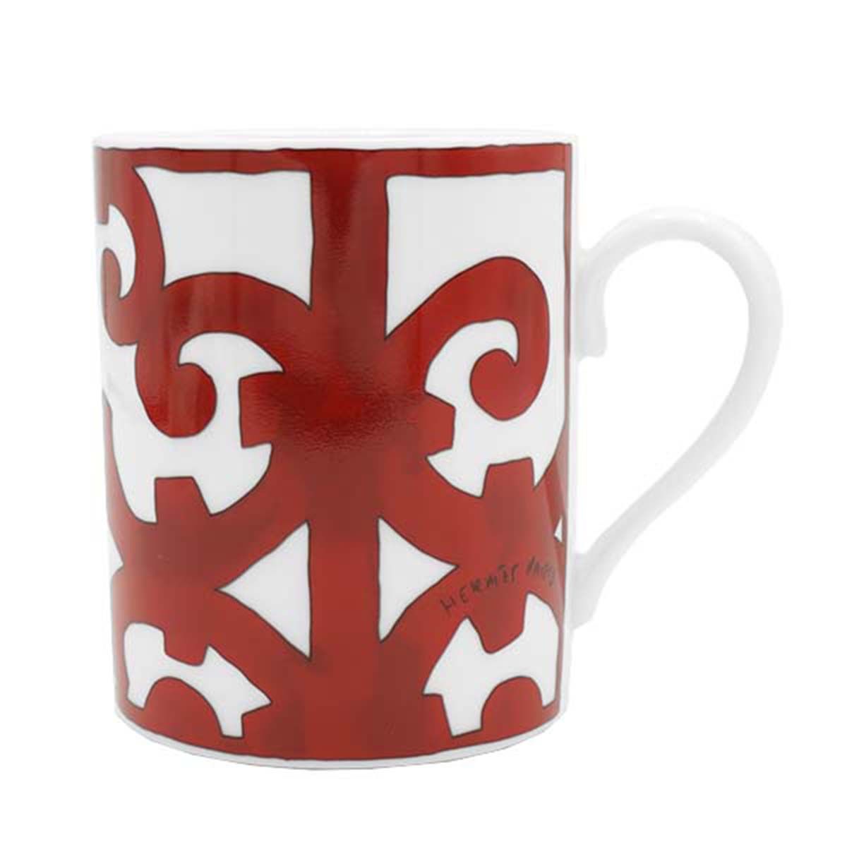 エルメス HERMES カップ 11031P Balcon Du Guadalquivir バルコン デュ ガダルキヴィール マグカップ レッド herm-011031-1p