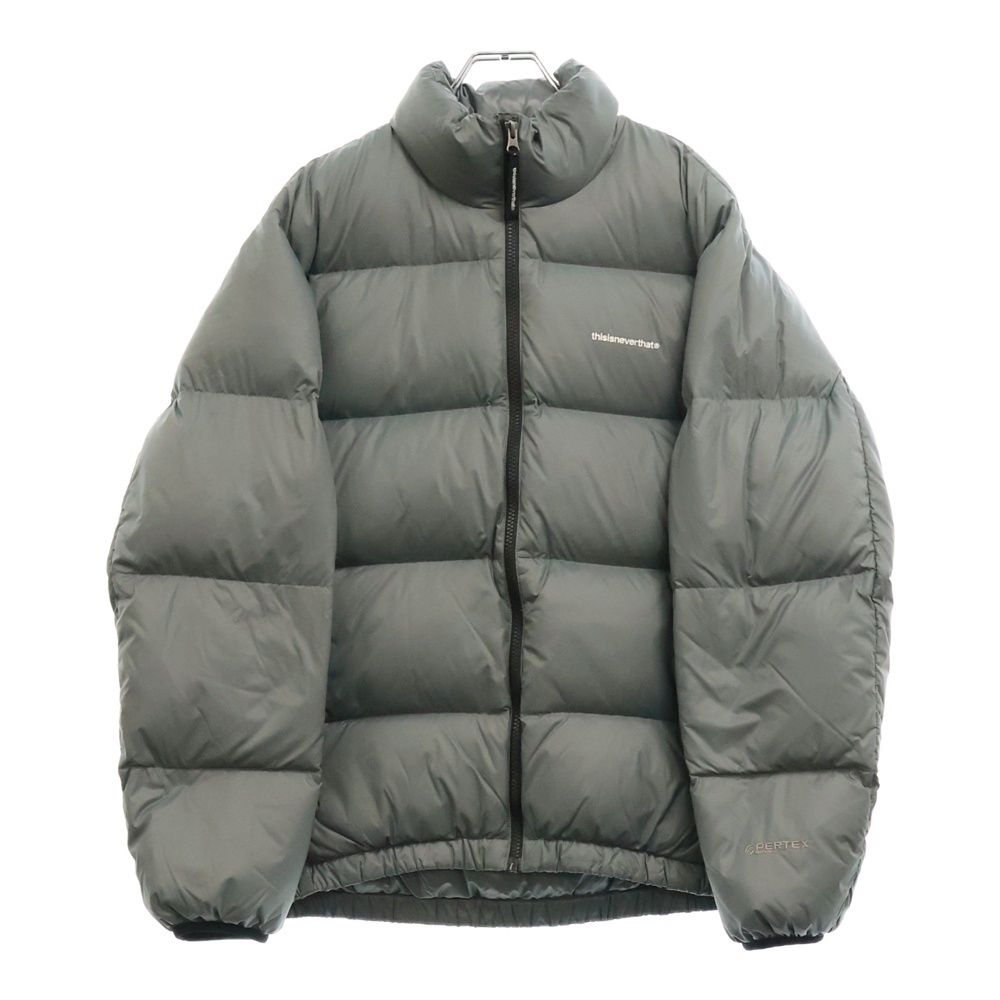 THISISNEVERTHAT (ディスイズネバーザット) PERTEX T Down Jacket パーテックス ジップアップ ダウンジャケット グレー TN230OOWHS01
