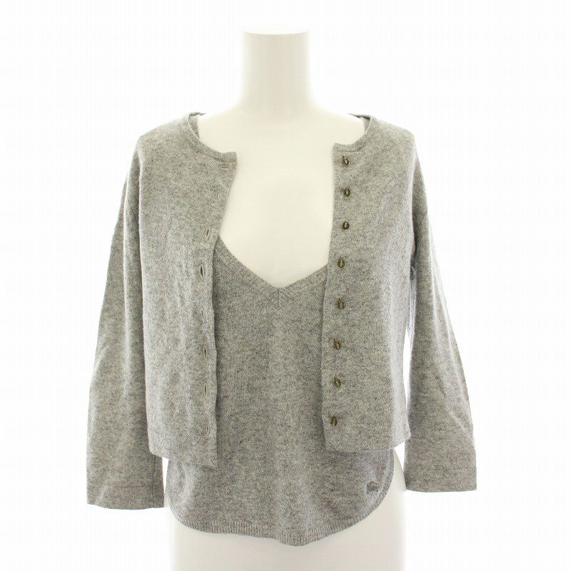 バーバリー・ブルーレーベル アンサンブル ノースリーブ カーディガン