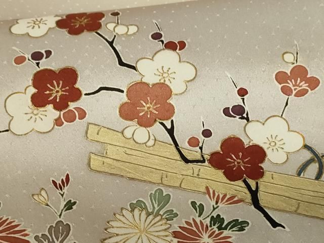 平和屋着物□訪問着 花筏文 暈し染め 金彩 正絹 逸品 DAAR1697qp  