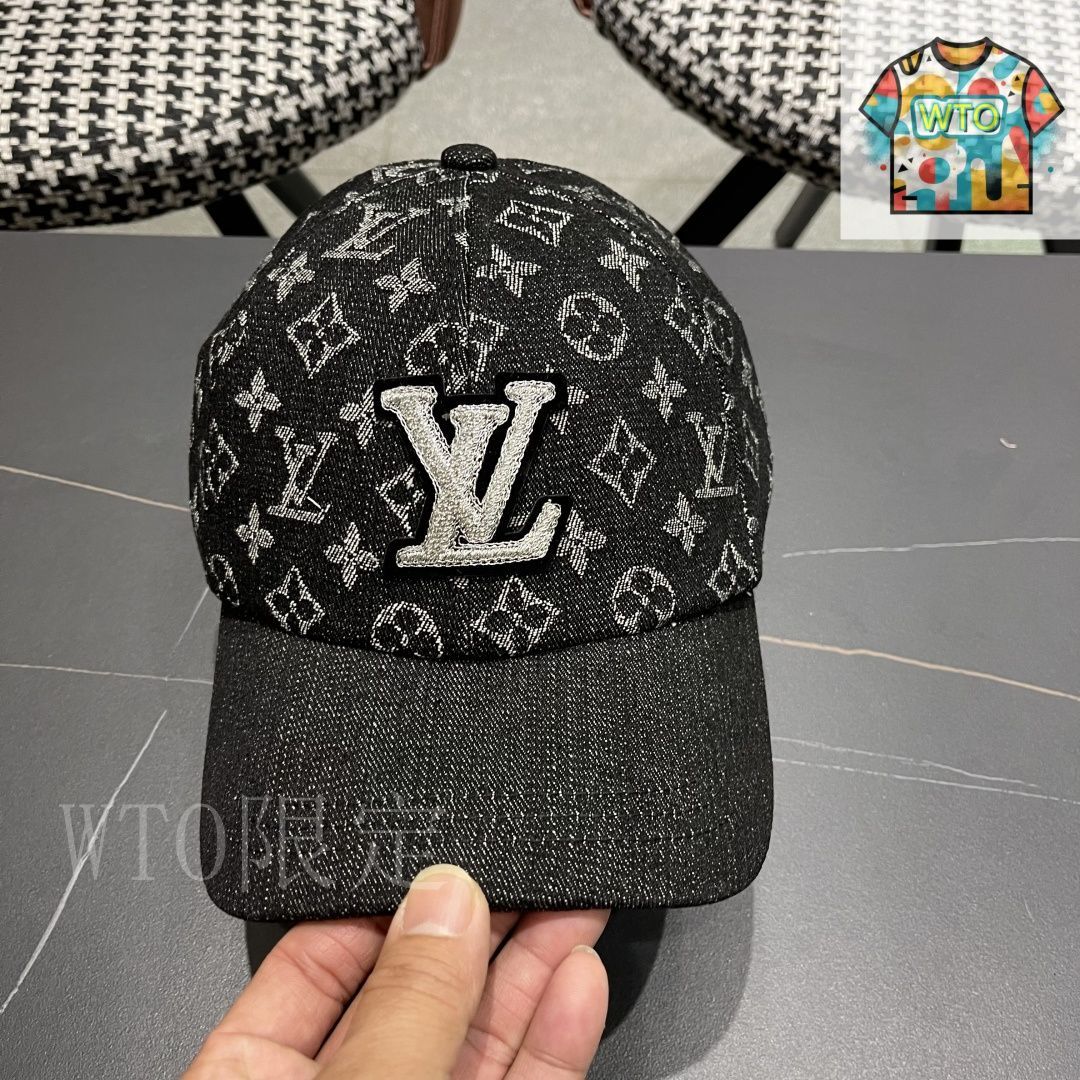 今日特価】LV デニム ベースボールキャップ - メルカリ