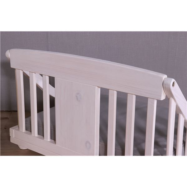 ペットベッド M 約幅67.5cm ホワイト 木製 ペット用品 ペットグッズ 犬用品 猫用品 組立品