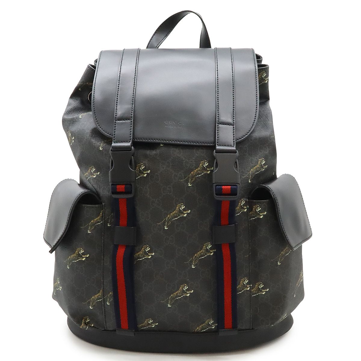 559【極美品】グッチ　GGスプリーム　レザー　シェリー　ティアン　リュック. GUCCI グッチ ソフトGGスプリーム シェリーライン バックパック