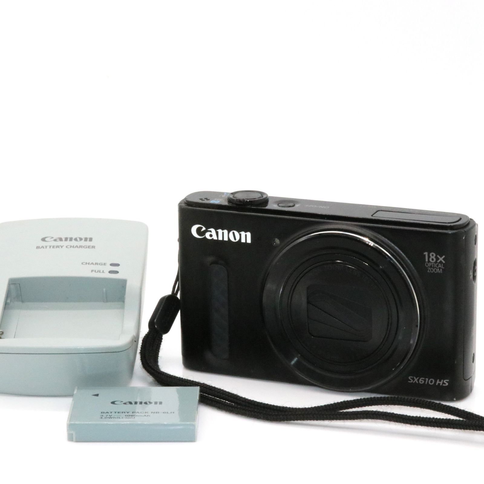 良品 Canon デジタルカメラ PowerShot SX610 HS ブラック 光学18倍