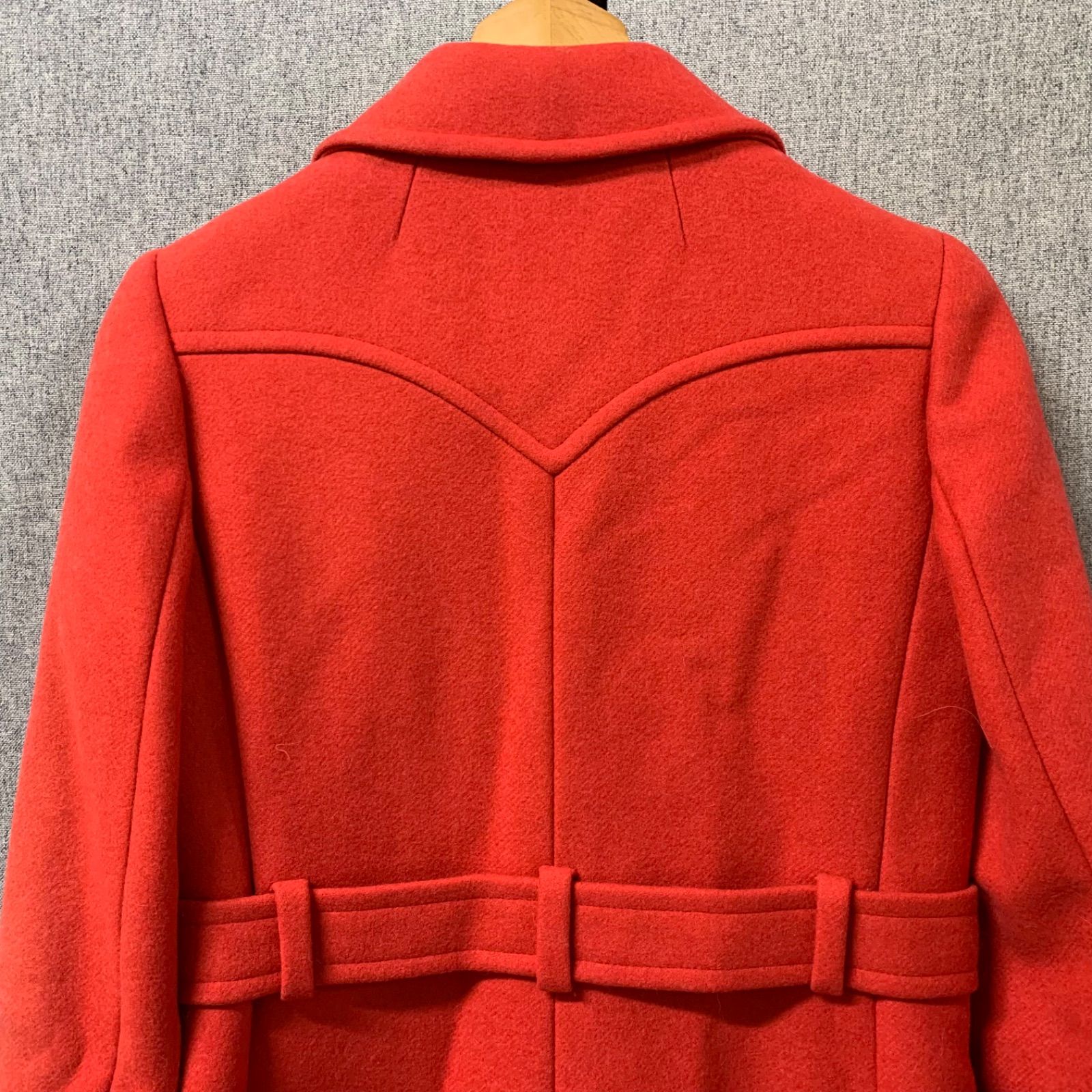 36 SPORTMAX スポーツマックス ロングコート 赤 サイズ:44 - メルカリ