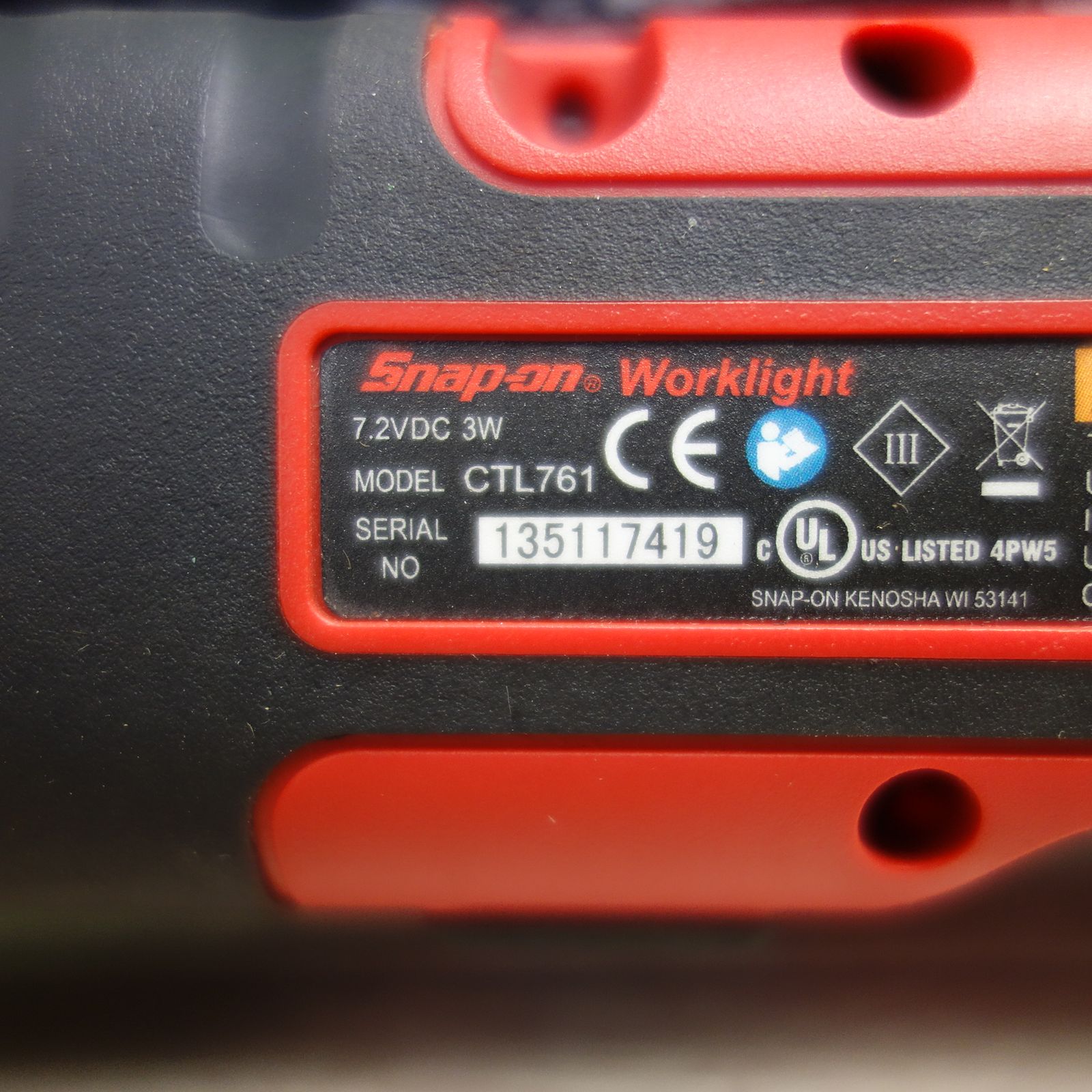 送料無料*キレイ☆Snap-on スナップオン LED ワークライト
