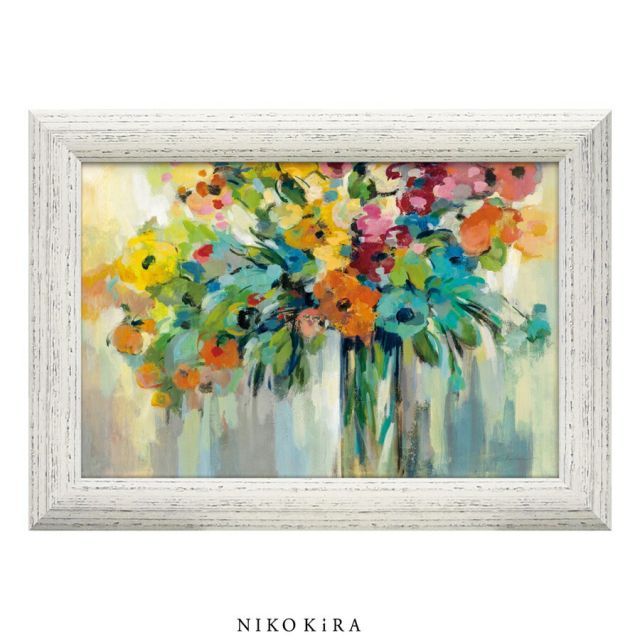 絵画　油絵　花　題　IRIS　 画家イグナシオ(スペイン在住) 8f9480f0279e8237deb2eea1c45518