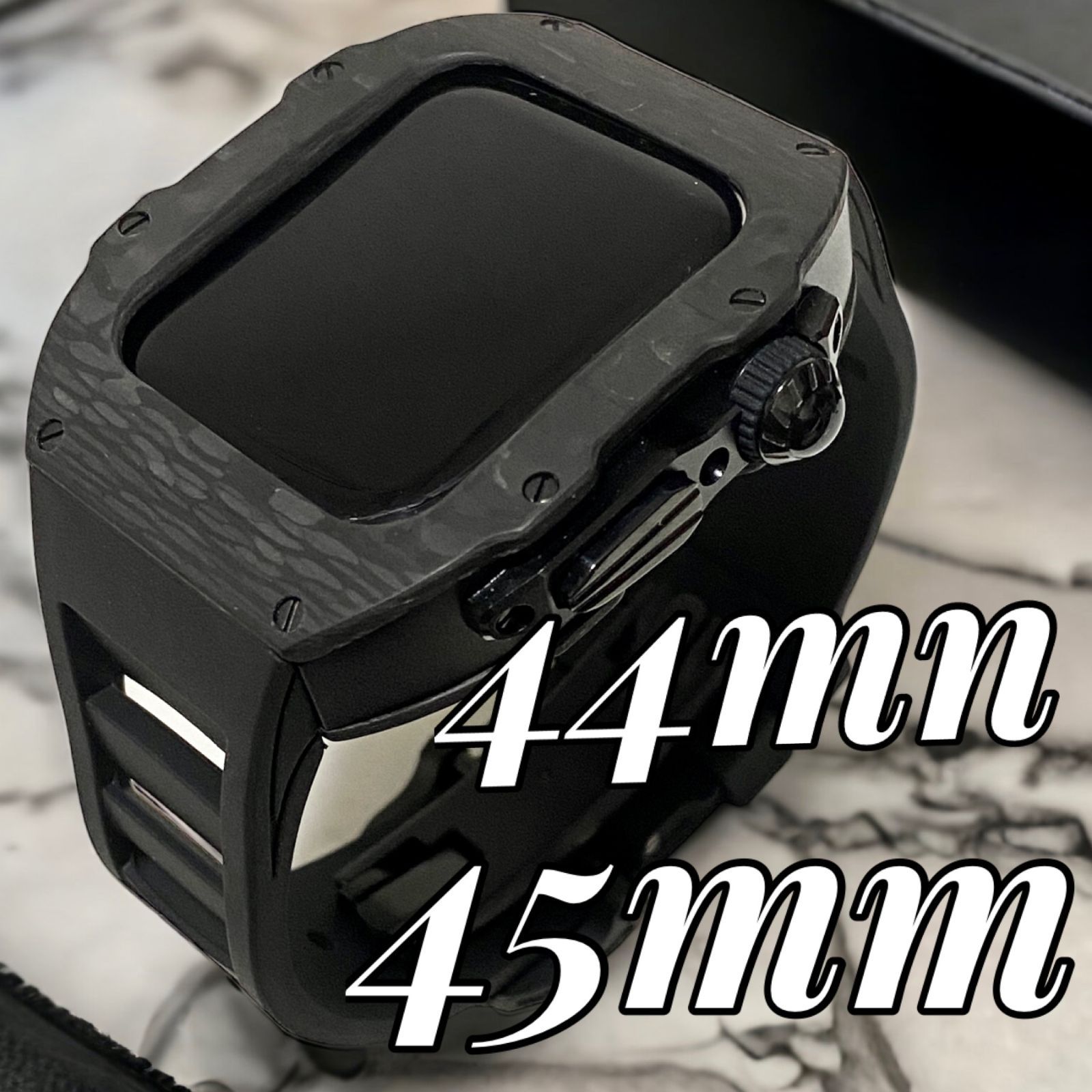 apple watchアップルウォッチステンレス ラバーバンド44mm