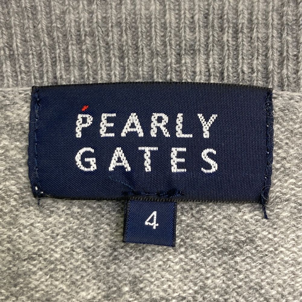 サイズ：4 PEARLY GATES パーリーゲイツ カシミヤ ニット