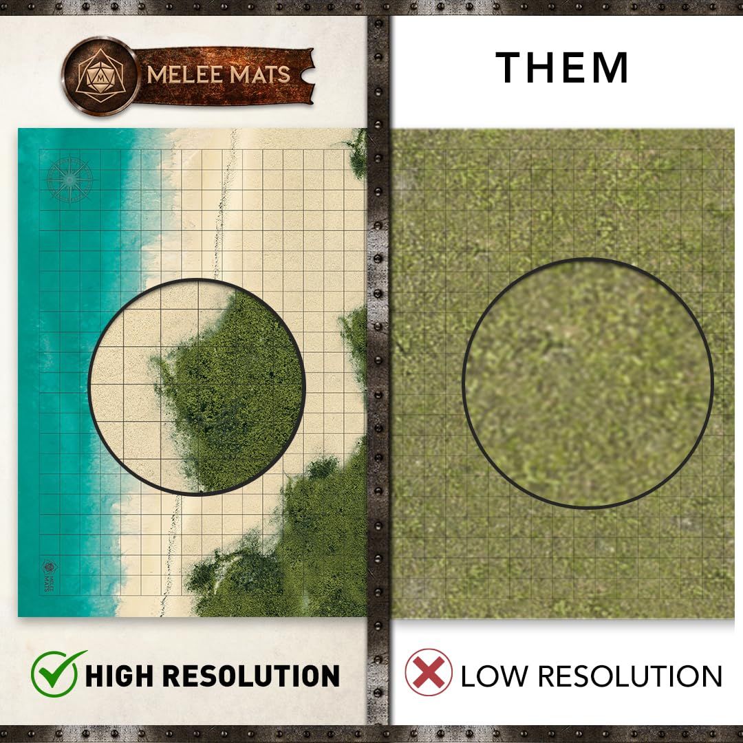 Melee Mats DNDマップスターターキット - 24インチ x 36インチ 2パック