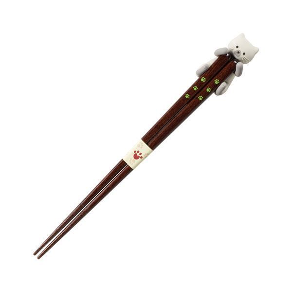まとめ イシダ猫の箸＆箸置きセット だっこ猫 シャムねこ 1膳 ×5セット