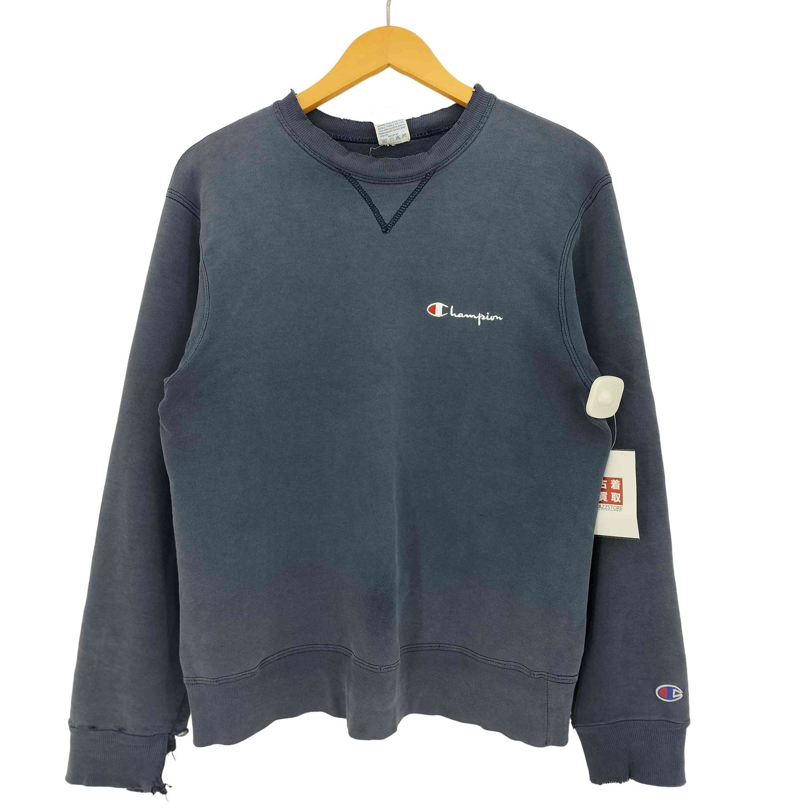 90s USA製 Champion 前V ロゴ刺繍 スウェット 青タグ 90s USA製 Champion 前V ロゴ刺繍 スウェット 青タグ