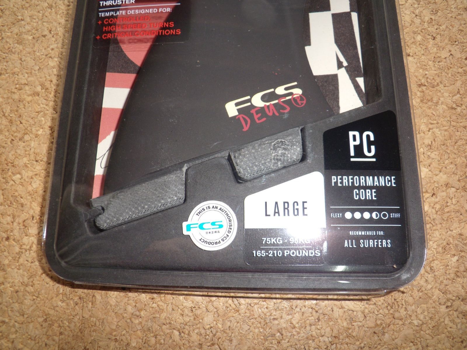 送料無料△FCS II Deus Tri PC Large Fins 新品 【公式通販】