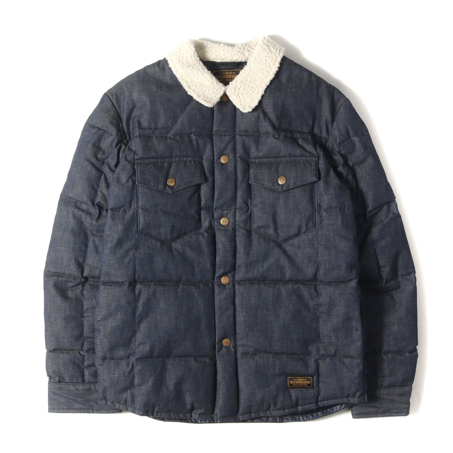 美品 NEIGHBORHOOD ネイバーフッド ジャケット サイズ:L 襟ボア デニム 