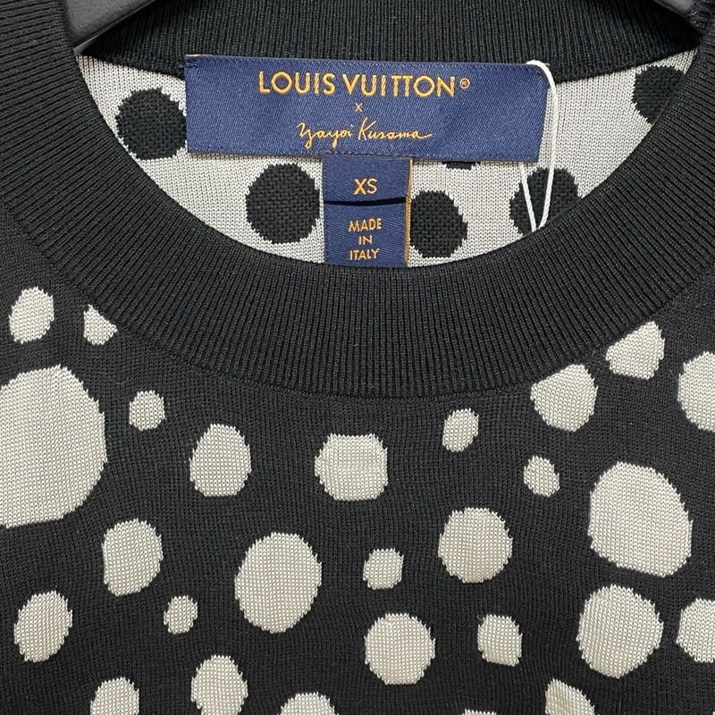 ルイヴィトン 草間彌生 ペインテッドドット ニットカシミヤウールS ルイ・ヴィトン LOUIS VUITTON X 草間彌生 ドット総柄ニット