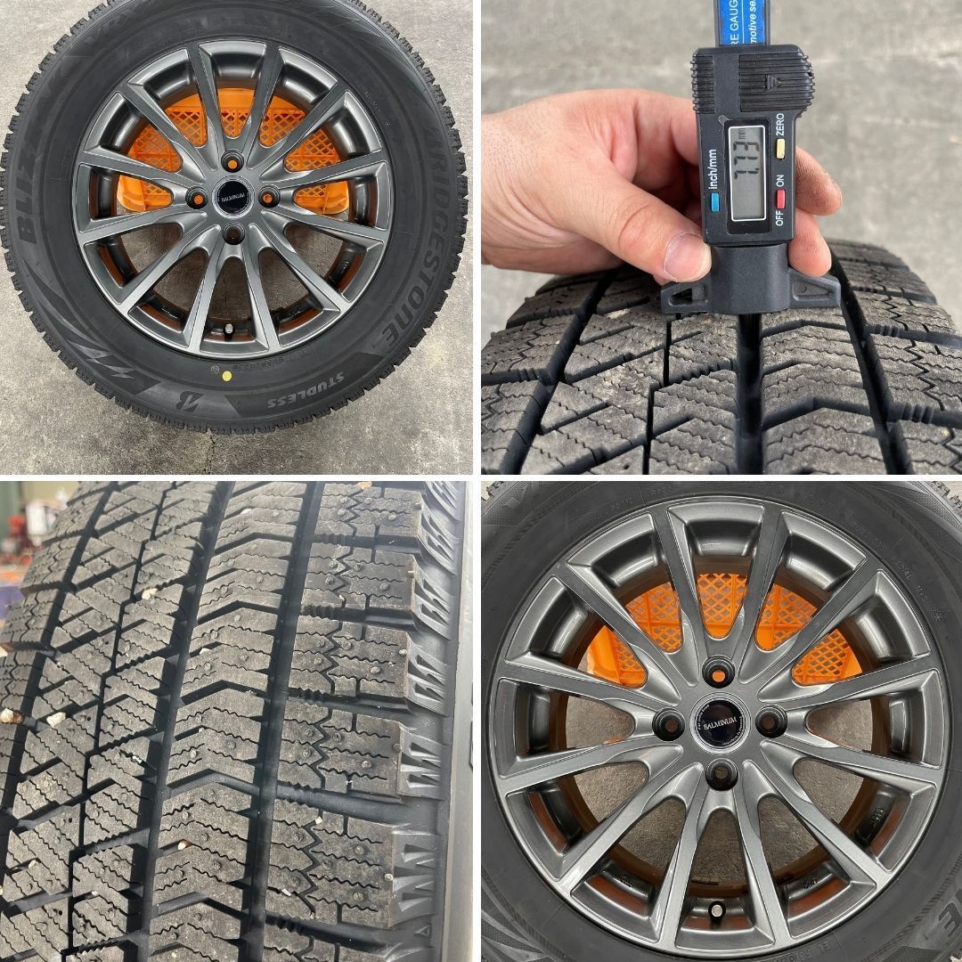 送料込】ライズ／ロッキー スタッドレスタイヤ アルミホイール 4本