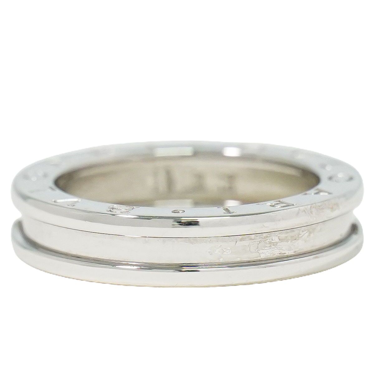 本物 ブルガリ BVLGARI ビーゼロワン B-ZERO1 750 WG リング 指輪 54 13.5号 ホワイトゴールド アクセサリー ジュエリー 中古 【フォロー割】