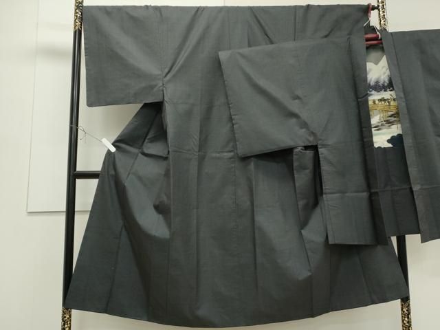 平和屋着物●男性 本場大島紬 アンサンブル 80亀甲 総詰め 正絹 CAAS0121th